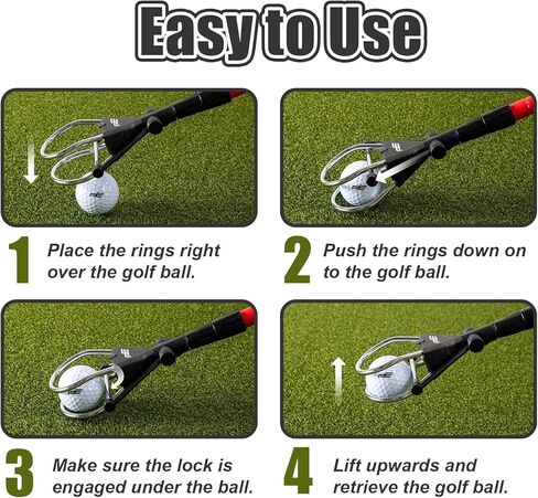 Dr.Acces Golf Ball Retriever - Premium Telescopic Stainless Steel Stick for Easy Golf Ball Pickup in Kuwait