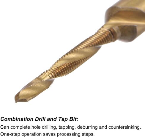 #us 2pcs M3x0.5 Titanium مغلف عالية السرعة من الصلب تدريبات وابتي in Saudi Arabia