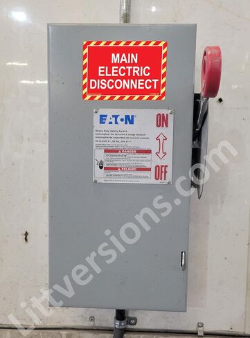 5" x 3.5" Main Electric Disconnect Labels Decal Emergency Danger Sign Notice Sticker Electrical Panel Heavy Duty Ultra Durable Vinyl Waterproof (10 Pack Red) in Kuwait