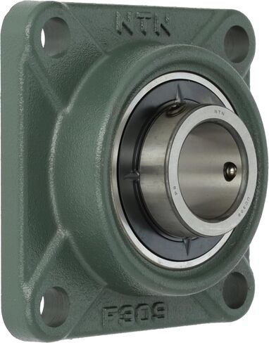 NTN UCF309D1 Heavy Duty Flange Bearing, 4 Bolts, Setscrew Lock, Regreasable, Contact and Flinger Seals, Cast Iron, 450mm Bore, 4-59/64" Bolt Hole Spacing Width, 6-5/16" Height, 7194lbf Static Load Capacity, 11915lbf Dynamic Load Capacity in Saudi Arabia