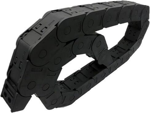Transmission Chain of Power 1 Meter 25x25mm Wire Carrier Cable Drag Chain Closed On Both Sides Towline with End Joints Transmission Transmission Chain of Power(R175) in Saudi Arabia