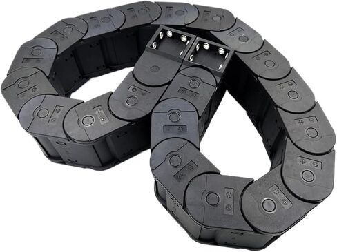 Transmission Chain of Power 1 Meter 30x50mm Closed Type Transmissin Drag Cable Chain Wire Carrier Plastic Towline for CNC Router Machine Tools Transmission Chain of Power(R150) in Saudi Arabia