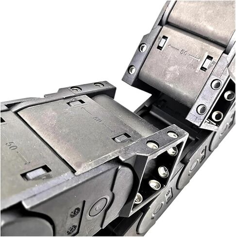 Transmission Chain of Power 1 Meter 30x50mm Closed Type Transmissin Drag Cable Chain Wire Carrier Plastic Towline for CNC Router Machine Tools Transmission Chain of Power(R150) in Saudi Arabia