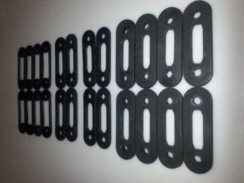 مجموعة نطاق مقاومة Soloflex - 280 رطل (8x25 رطل ، 4x10 رطل ، 4 × 5 رطل ، 8x2.5 رطل) - مطاط أسود - 1 سنة ضمان in Kuwait