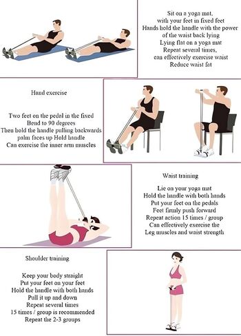 21 Fitness Resistance Bands-4 Tube Pedal Ankle Puller 2025 Upgrade Stretch Bands for Exercise Sit Up Exercise Equipment AB Training Auxiliary Device Workout Equipment for Women Men in Saudi Arabia