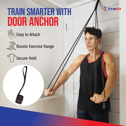 Set of 5 Resistance Bands with Door Anchor, Exercise Bands, Resistance Band for Working Out, Resistance Bands, Pull Up Bands, Exercise Bands Resistance in Saudi Arabia