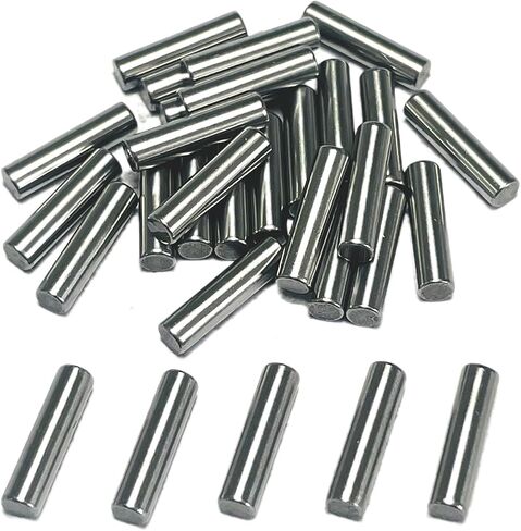 30PCS 1/8 x 1/2 Dowel Pins,1/8 inch x 1/2 inch Metal Dowel pins,Shelf Pegs,Support Shelves,Bearings Alloy Steel Wood Bunk Bed pegs in Saudi Arabia