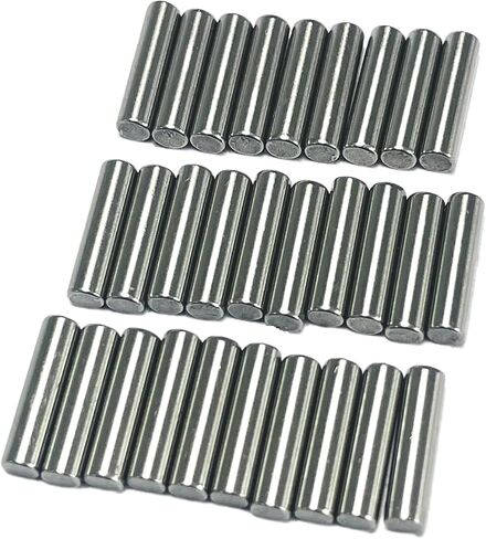 30PCS 1/8 x 1/2 Dowel Pins,1/8 inch x 1/2 inch Metal Dowel pins,Shelf Pegs,Support Shelves,Bearings Alloy Steel Wood Bunk Bed pegs in Saudi Arabia
