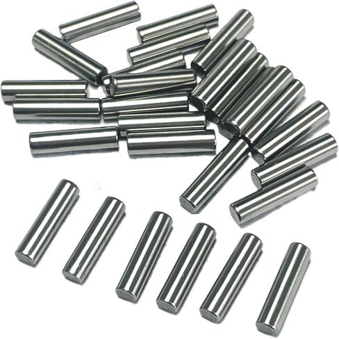 30PCS 1/8 x 1/2 Dowel Pins,1/8 inch x 1/2 inch Metal Dowel pins,Shelf Pegs,Support Shelves,Bearings Alloy Steel Wood Bunk Bed pegs in Saudi Arabia