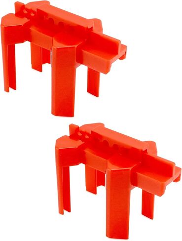 Qwork Small Ball Valve Lockout ، جهاز قفل صمام الكرة القابل للتعديل 2/2 "-2-1/2" قطر الأنبوب الخارجي ، أقفال مقبض صنبور صناعي ، أحمر in Saudi Arabia