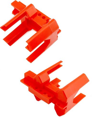 Qwork Small Ball Valve Lockout ، جهاز قفل صمام الكرة القابل للتعديل 2/2 "-2-1/2" قطر الأنبوب الخارجي ، أقفال مقبض صنبور صناعي ، أحمر in Saudi Arabia