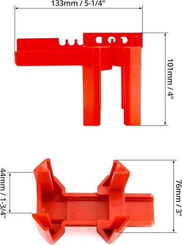 Qwork Small Ball Valve Lockout ، جهاز قفل صمام الكرة القابل للتعديل 2/2 "-2-1/2" قطر الأنبوب الخارجي ، أقفال مقبض صنبور صناعي ، أحمر in Saudi Arabia