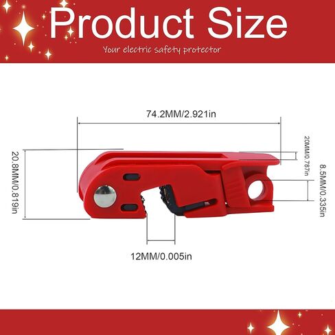 Universal Circuit Breaker Lockout Device Kit - 20 PCS Lockout Tagout Set for Single & Multi Pole Breakers Loto Safety Compliance in Kuwait