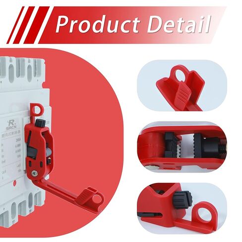 Universal Circuit Breaker Lockout Device Kit - 20 PCS Lockout Tagout Set for Single & Multi Pole Breakers Loto Safety Compliance in Kuwait