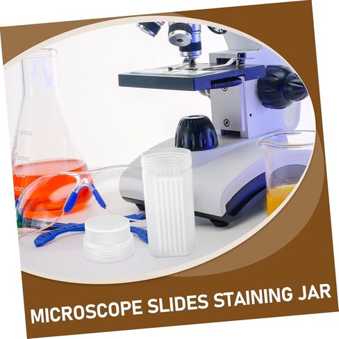 ABOOFAN Slide Staining Holder Jar Laboratory Experiment Container Dyeing Pot Lid in Saudi Arabia