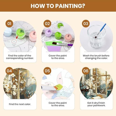 QENSPE DIY Arcylic Paint by Number,Painting Kits for Adults,Canvas Painting Tool Set for Beginners in Flowers,Home Wall Decor 12x16 Inch in Saudi Arabia