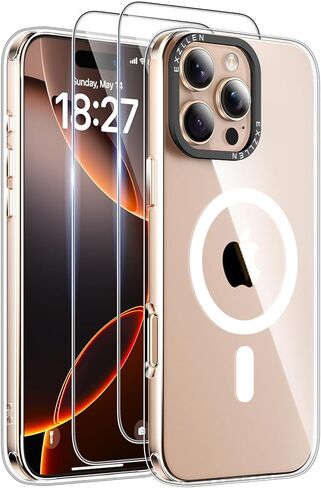 تتضمن حالة iPhone 16 Pro Max ، المتوافقة مع جميع ملحقات Magsafe ، حماة شاشة 2x 9H ، وغطاء الهاتف المحسّن 4x حماية السيليكون لـ 16 Pro Max 6.9 "، Black in Saudi Arabia
