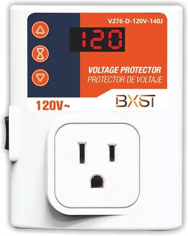 BXST Surge Protector for Refrigerator & Home Appliances, Portable Mini Single Outlet Plug-in Spikes Voltage Protector, Multi Function Wall Socket for Air-Conditioner Smart TV, 15A 120V 140J in Saudi Arabia