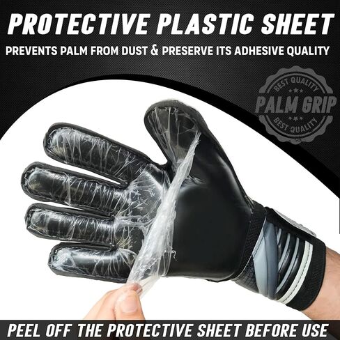 Adhawk Goalkeeper Gloves - Premium Quality Latex Palm with Finger Spine Protection & Double Layer Wristband - Premium Designed Goalie Gloves for Kids, Youth and Adult in Saudi Arabia