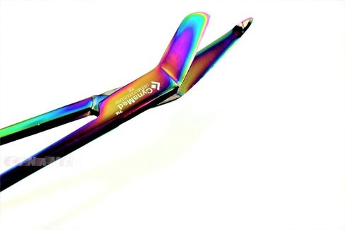 German Stainless Nurses Doctor Lister Bandage Scissors 7.25" + HEMOSTAT Forceps Straight Multi Color Rainbow Color Stainless Steel -A+Quality Guaranteed Money Back (Set of 2) in Saudi Arabia