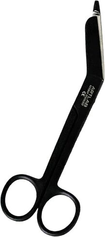 Artlab-set of 4-premium lister lister scissors-safety-safety sefetic & trauma shears bandage bandage for first for formant yourty-home reming-7.25 "+5.5" 4.5 "+3.5" (مجموعة من 4 EA floude black ciated) in Kuwait