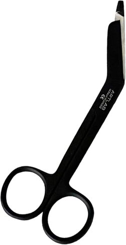 Artlab-set of 4-premium lister lister scissors-safety-safety sefetic & trauma shears bandage bandage for first for formant yourty-home reming-7.25 "+5.5" 4.5 "+3.5" (مجموعة من 4 EA floude black ciated) in Kuwait