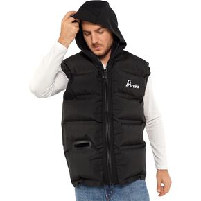 سترة حرارية معزولة بالهواء، سترة هوائية دافئة بغطاء للرأس قابلة للنفخ للنساء والرجال in Kuwait