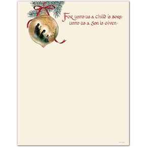 Great Papers! Holy Family Holiday Stationery Letterhead, 8.5" x 11", 80 sheets (2011873)