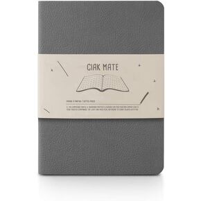 Mate Lined Notebook 12 x 17cm Dark Grey