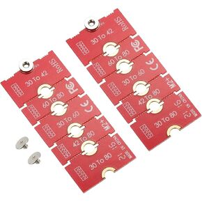 MECCANIXITY 2Pcs M2+ M.2 NGFF/NVME Length Extend Adapter 2230, 2242, 2260, 2280 Multipurpose SSD Extension Bracket Card Plate PCB Board for PC Computer Case
