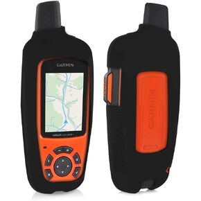 kwmobile Case Compatible with Garmin inReach Explorer - GPS Handset Navigation System Soft Silicone Skin Protective Cover - Black