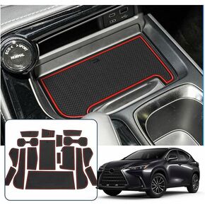 Door Slot Mats for 2022-2025 Lexus NX Accessories Non-Slip Dust Lexus NX 2022+ Pad Cup Door Mats 17PCS/Set Car Center Console Liner Mats 2022 2023 2024 2025 Lexus NX 250 NX 350 Interior Accessories