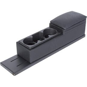 KUAFU Center Mini Cup Holder Console Compatible with 2006-2022 Dodge Charger Police with Upholstered Black