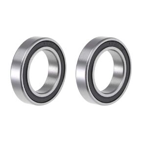 uxcell 6804-2RS Deep Groove Ball Bearing 20x32x7mm Double Sealed ABEC-1 Bearings 2-Pack