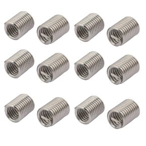 uxcell 1/4-20x0.625 304 Stainless Steel Helical Coil Wire Thread Insert 12pcs