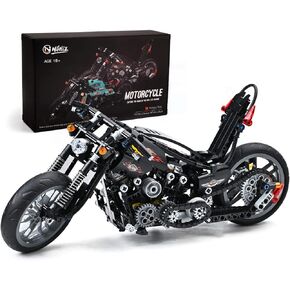Nifeliz Knuckle Chopper Motorcycle Building Kit (451 Pieces)