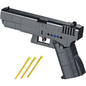 1:1 M1911 Building Bricks Gun Collection Toy - 333+ PCS Model Gun Building Block Sniper Set Shootable - Gift Collectible Surprises