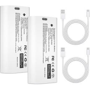 2 Pack Rechargeable Batteries Compatible with WYZE Battery Cam Pro Camera Outdoor/Indoor Camera Battery Powered Replacement for Wyze Removable Battery Pack [3.7V 7000mAh]