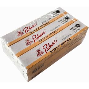 Padmini Dhoop Sticks - 12 Boxes of 10 Sticks Each - Total 120 Sticks - 5" King