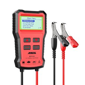 ANCEL BST100 Car Battery Tester 12V, 100-2000 CCA Load Tester Digital Automotive Alternator Battery Analyzer Charging Cranking Tester for Car, Motorcycle, SUV, Boat