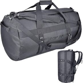 96L XL Large Backpack Duffle Bag Water Resistant Sport Gym Overnight Weekender Holdall Bag,Travel Duffel Bag With Activated Carbon Lining