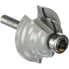 Vermont American 23150 1/4-Inch Radius Carbide Tipped Roman Ogee Router Bit, 1/2-Inch Ball Bearing 2-Flute 1/4-Inch Shank