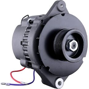 RAREELECTRICAL New Alternator Compatible With 6 Groove Pulley Mercruiser Engine - Marine Model 5.7L Mie 5.7L 350Ci 8Cyl 1997-1998 By Part Numbers AC155616 807652T 60055 9-19102 3145M 919102 20130179