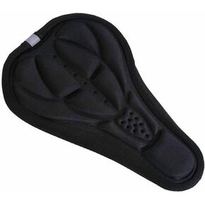 Economy Bicycle Gel Pad Bike Cycling Seat Saddle Cover 3D Soft Cushion Black