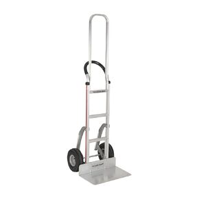 Magliner HMK119K2C5E Aluminum Hand Truck, Horizontal Loop Handle with Vinyl Sleeve, 20" x 12" Aluminum Extruded Plate, 500 lb Capacity