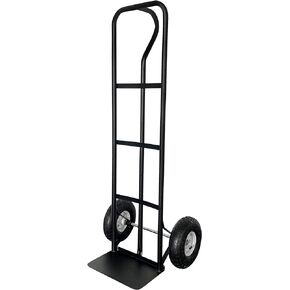 Olympia Tools 800 Lb Steel Convertible Hand Truck with 10" Pneumatic Wheels for Home and Office Use