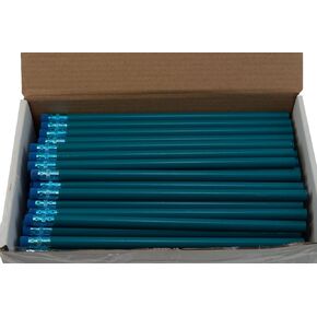 Round Pencils (Full Size Pencil with #2 Lead Available in a Variety of Colors) (Tested Non Toxic) (Latex Free Eraser) (Assortment (Neon Green, Neon Yellow, Neon Orange, Neon Pink))