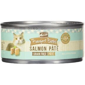 Merrick Purrfect Bistro Grain Free Salmon Pate Canned Cat Food, 5.5 oz., Case of 24