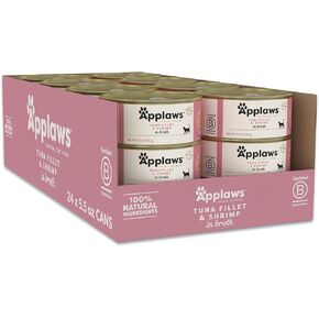 Applaws Natural Wet Cat Food, 6 Count, Limited Ingredient Canned Wet Cat Food, Chicken Breast in Broth, 5.5oz Cans