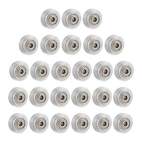 53 PCS 3D Printer Wheel Polycarbonate Pulley (13 PCS Polycarbonate Wheels, 10 PCS Hexagnal eccentric spacer 6mm, 20 PCS Round Column 6mm, 10pcs Screws for 3D Printer Roller Replacement